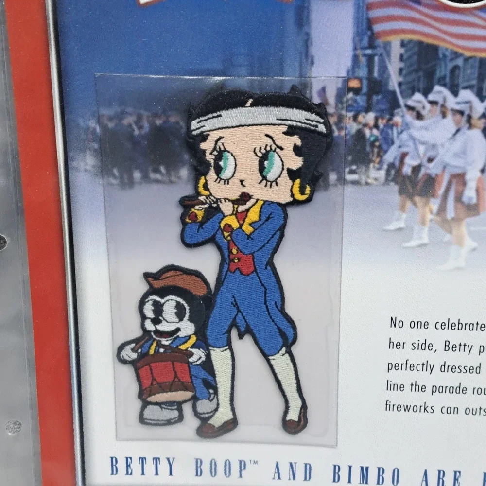 Betty Boop Patch Spirit Of 76 Betty Clothing Patch Collectible Vintage Americana